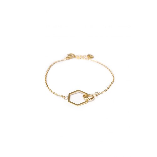 Label Kiki Bracelet Hexagon Twist Gold 