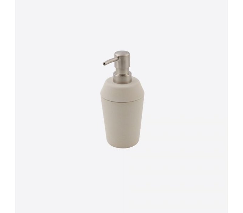 Point Virgule Soap Dispenser from Bamboo Fiber Natural