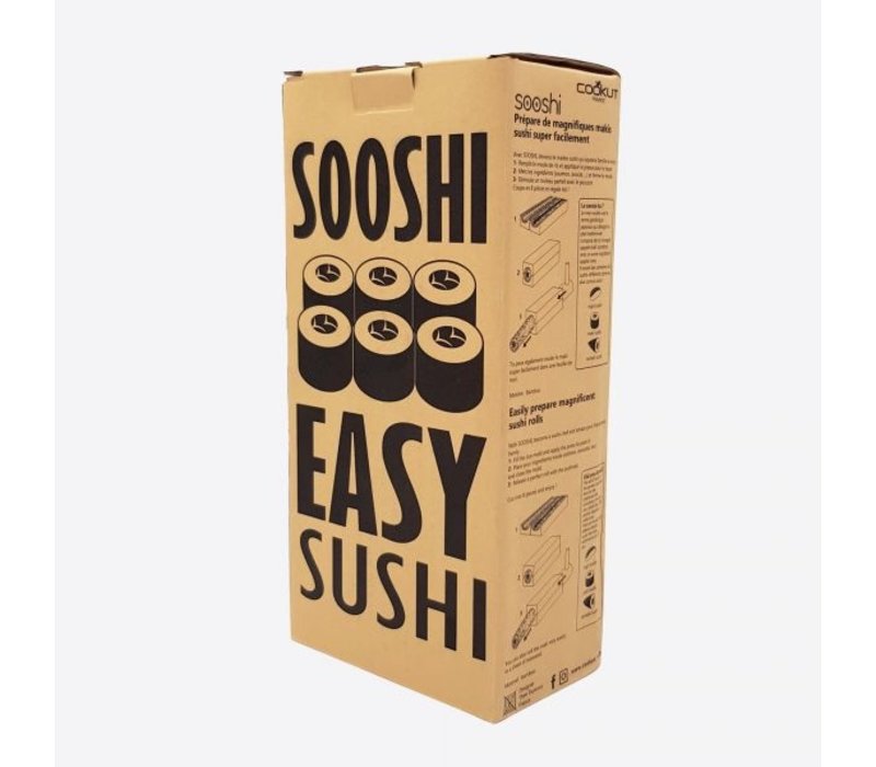 Cookut Sooshi Ustensile de Préparation pour Sushi en Bambou