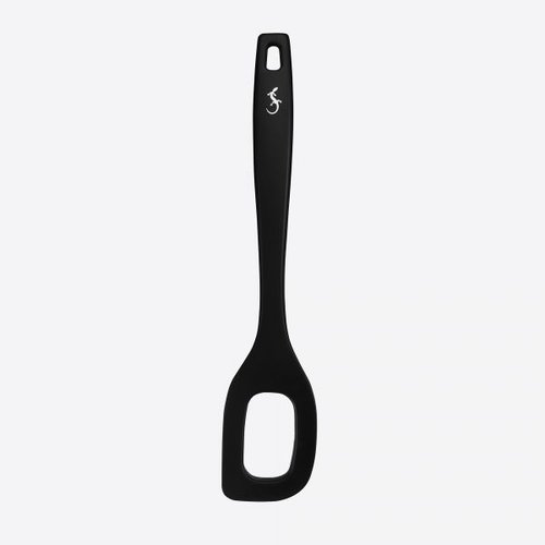 Lurch Smart Tool Silicone Spoon With Hole Black 28 cm 