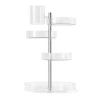 Umbra Pirouette Cosmetic Organizer Clear/Nickel