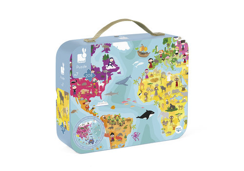 Janod Janod Valise Puzzle La Planète Bleue 208 Pcs