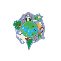 Scratch Contour Puzzel De Wereld 45 Stuks