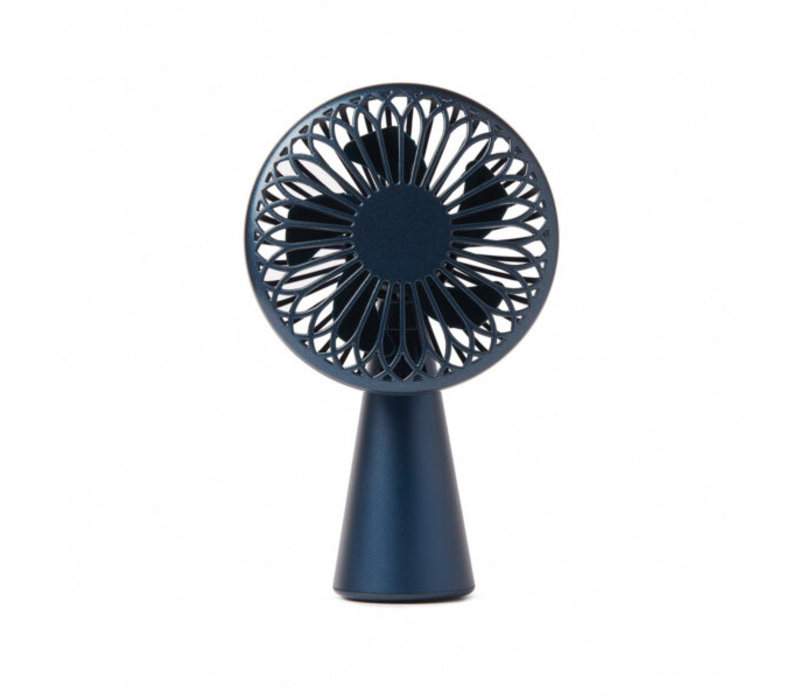 Lexon Wino Mini Ventilateur Portable Rechargeable Sans Fil Bleu Foncé