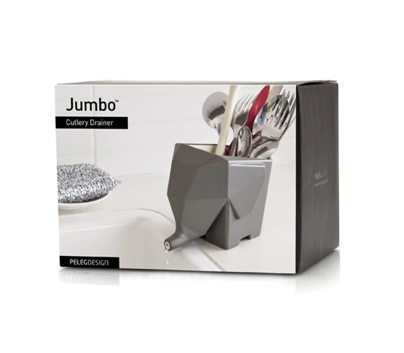 Peleg Design Jumbo Cutlery Drainer Grey