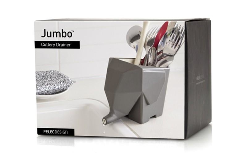 Peleg Design Jumbo Cutlery Drainer Grey Fanthome Fanthome