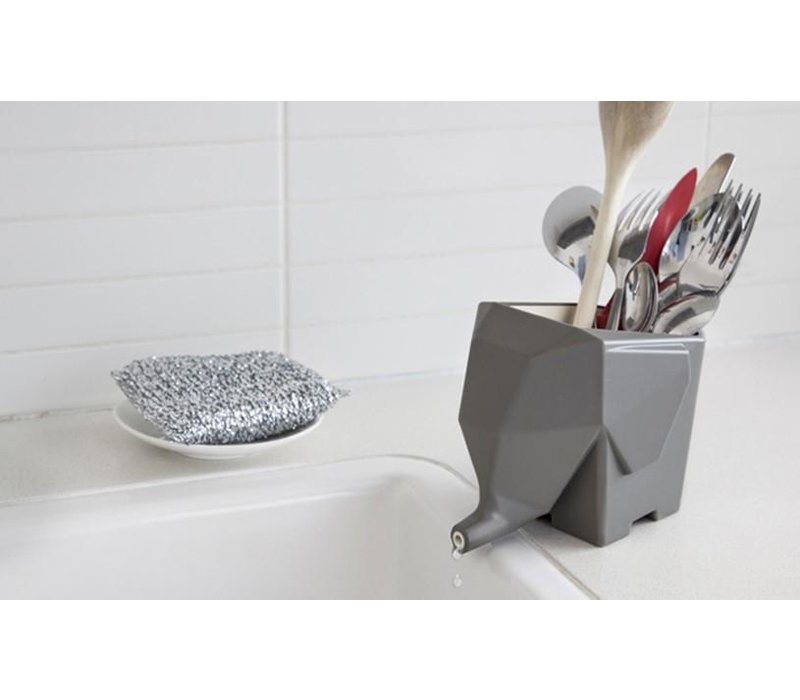 Peleg Design Jumbo Cutlery Drainer Grey