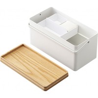 Yamazaki Sewing Box White/Wood