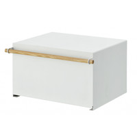 Yamazaki Bread Case White Steel/Wood