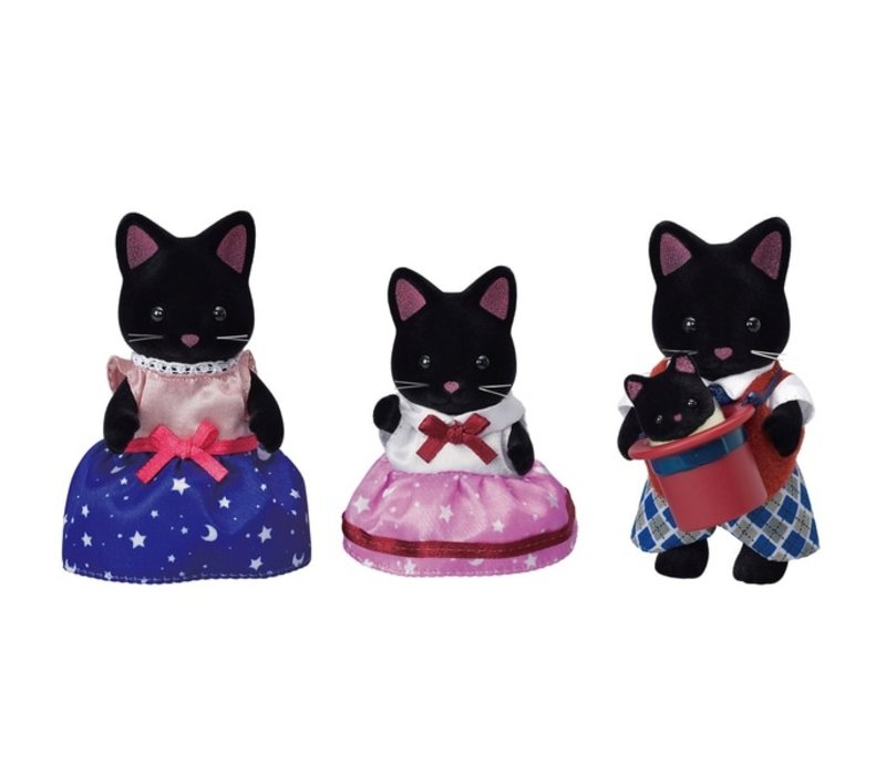 Sylvanian Families Midnight Cat Family