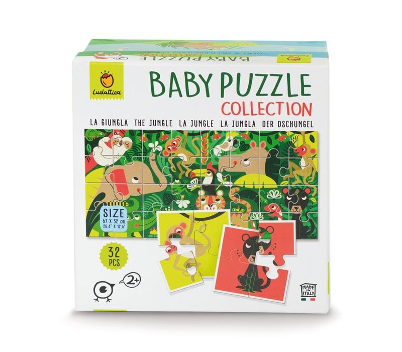 Ludattica Baby Puzzel Collectie de Jungle 32 st