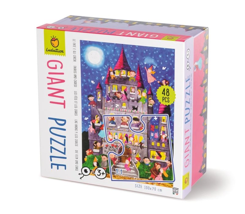 Ludattica Puzzle Géant Fées et Orques 48 pcs