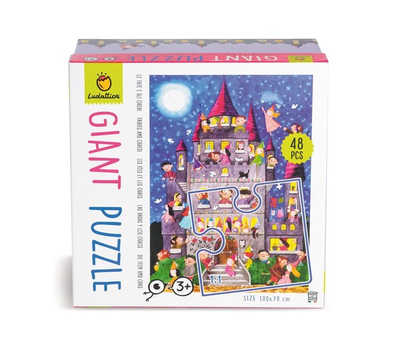 Ludattica Puzzle Géant Fées et Orques 48 pcs