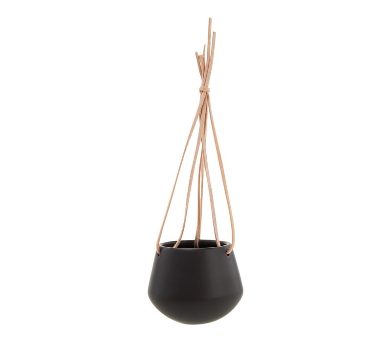 Present Time Pot de fleur Suspendu Skittle Small Noir