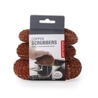 Kikkerland Set Of 3 Copper Scrubbers