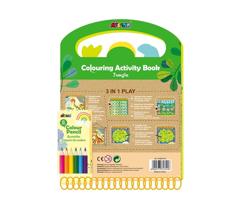 Avenir Livre d'activités à Colorier Jungle