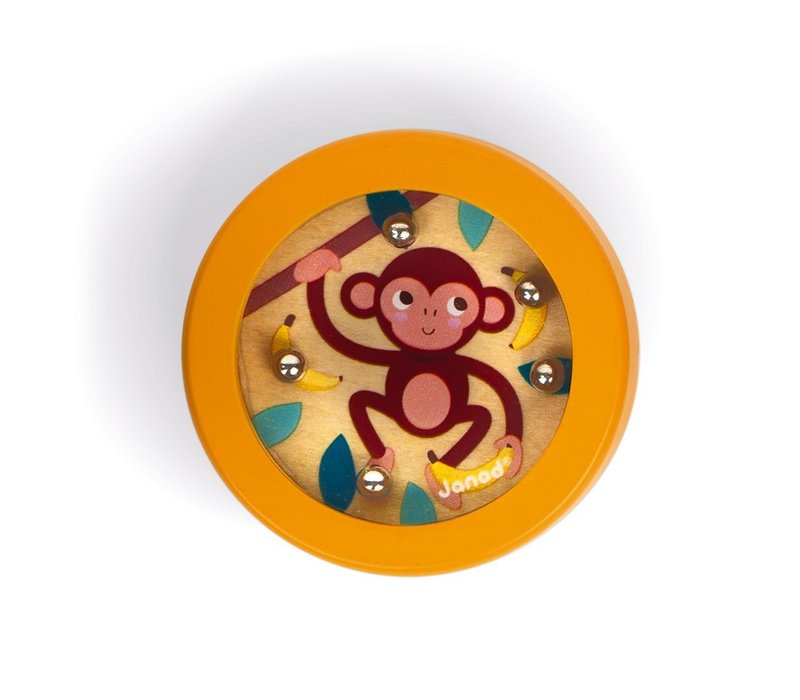 Janod Mini Marble Labyrinth Monkey