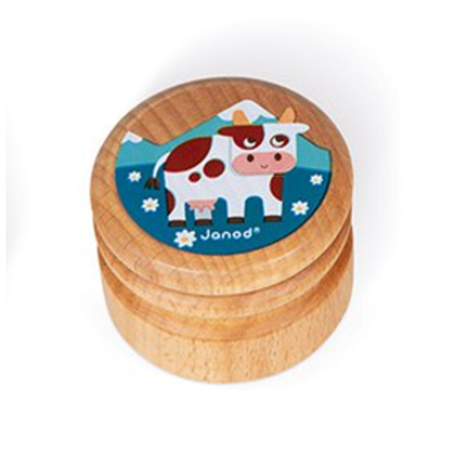 Janod Boîte à dents en bois Vache 