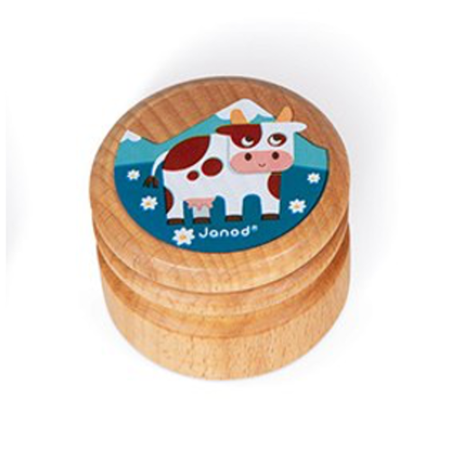 Janod Wooden Tooth Box Cow 