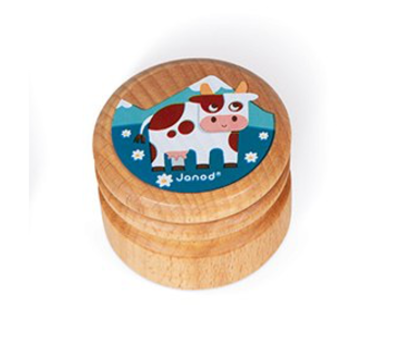 Janod Boîte à dents en bois Vache