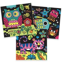 Djeco Velvet Colouring Animals at Night