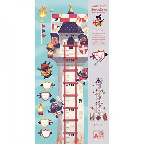 Djeco Self-adhesive growth chart Knight's Tower 