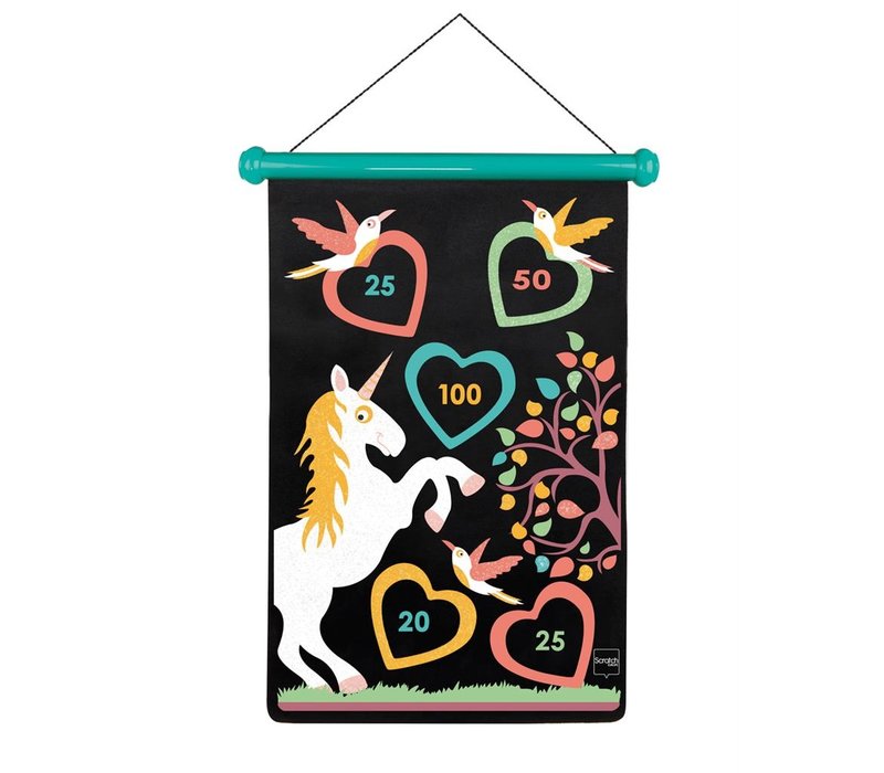 Scratch Magnetic Darts Game 'Unicorn'