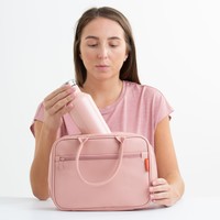 Typhoon Pure Lunch Bag From Vegan Leather Pink