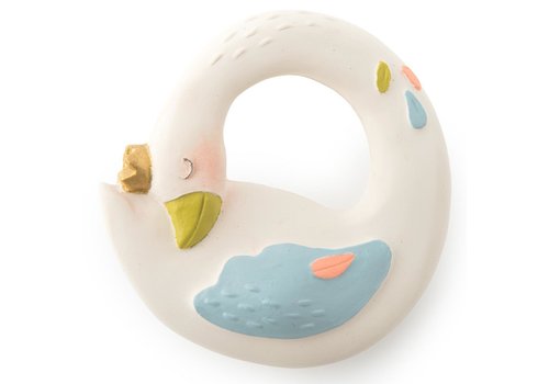 Moulin Roty Moulin Roty Natural Rubber Teething Ring 'Le Voyage d'Olga' Goose