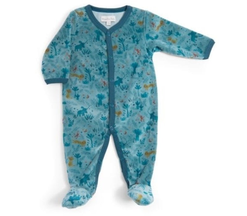 Moulin Roty Pyjama Fluweel 'Sous mon Baobab'  1 maand