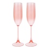 Sunnylife Sunnylife Poolside Set of 2 Champagne Flutes Powder Pink