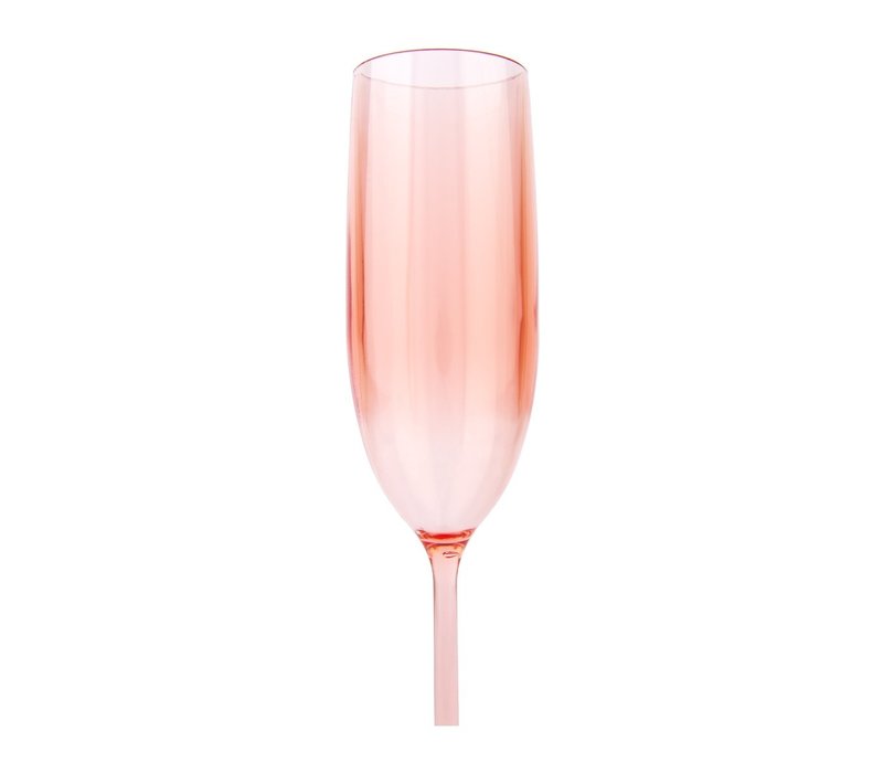 Sunnylife Poolside Set van 2 Champagne Glazen Poeder Roze