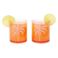 Sunnylife Poolside Set of 2 Tumblers Desert Palms