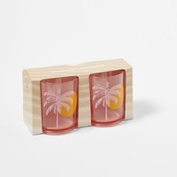 Sunnylife Poolside Set of 2 Tumblers Desert Palms