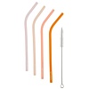 Sunnylife Sunnylife 4 Reusable Silicone Straws Multi