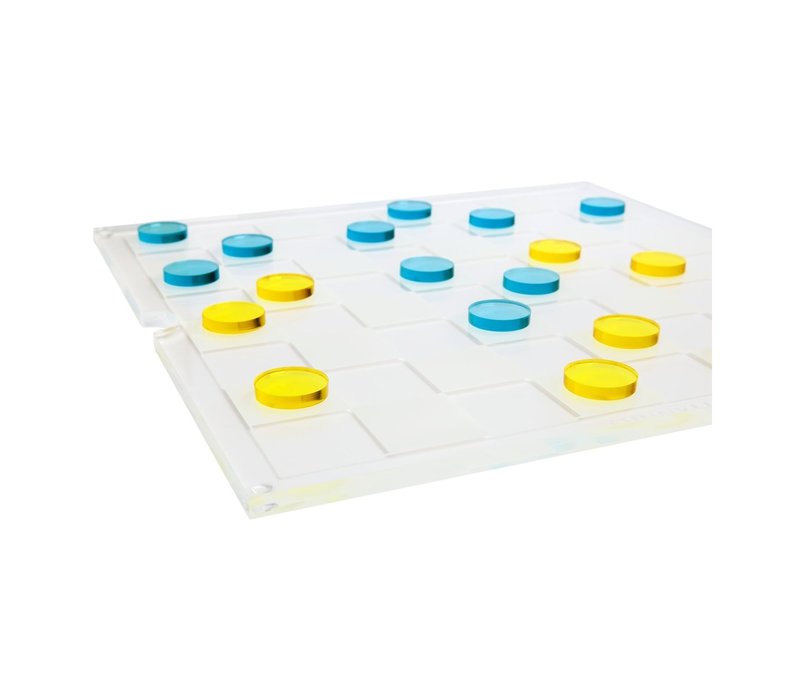 Sunnylife Lucite Chess & Checkers Rainbow