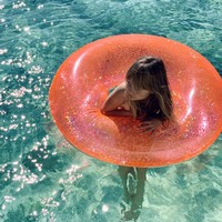 Sunnylife Inflatable Pool Ring Glitter Pomelo