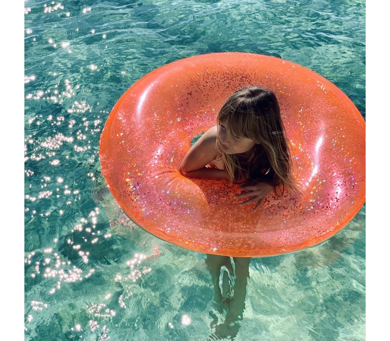 Sunnylife Inflatable Pool Ring Glitter Pomelo