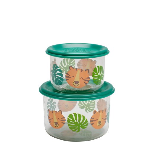 Sugarbooger Good Lunch Snack Containers Set of 2 Tiger 