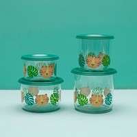 Sugarbooger Good Lunch Snack Containers Set of 2 Tiger Large