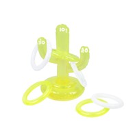 Sunnylife Jeu de Lancer d'Anneaux Gonflables 'Cactus' Neon Lime