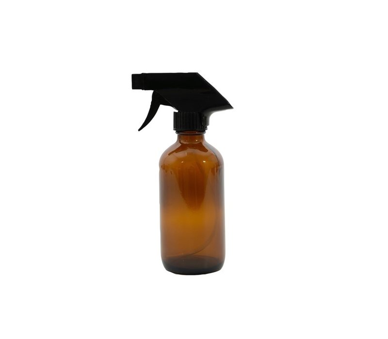 Point Virgule Boston Fles uit Glas met Spray Amber 250ml