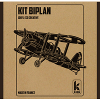 Kelpi Biplan de grande taille modèle 3D en bois