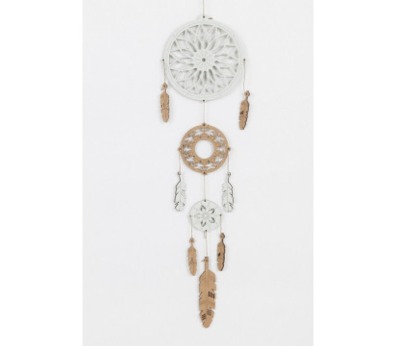 Kelpi Dream catcher white wooden 3D model