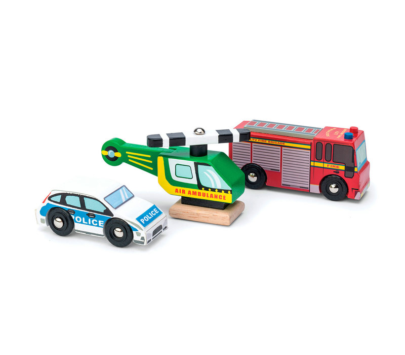 Le Toy Van Noodvoertuigen Set