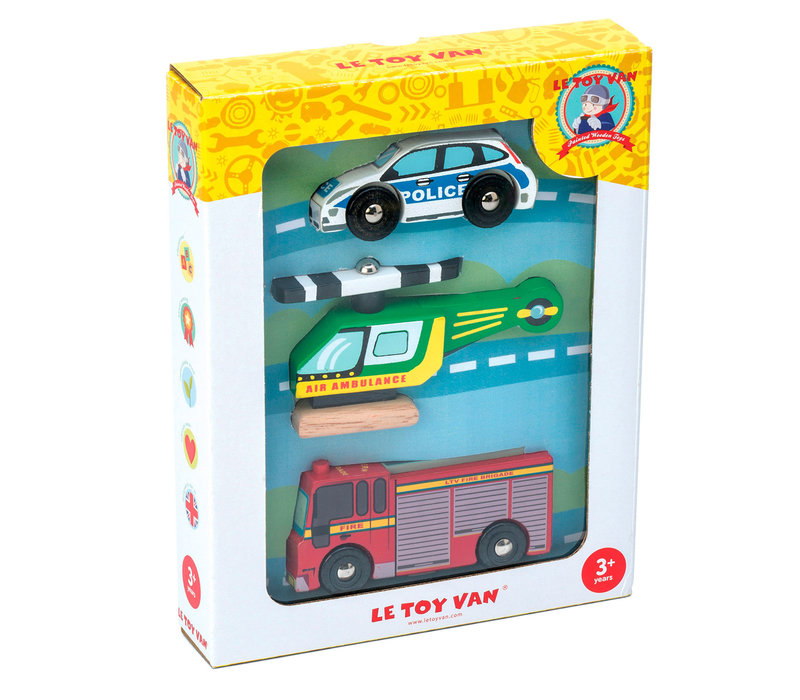 Le Toy Van Noodvoertuigen Set