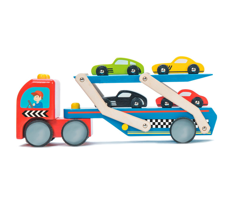 Le Toy Van Race Car Transporter Set