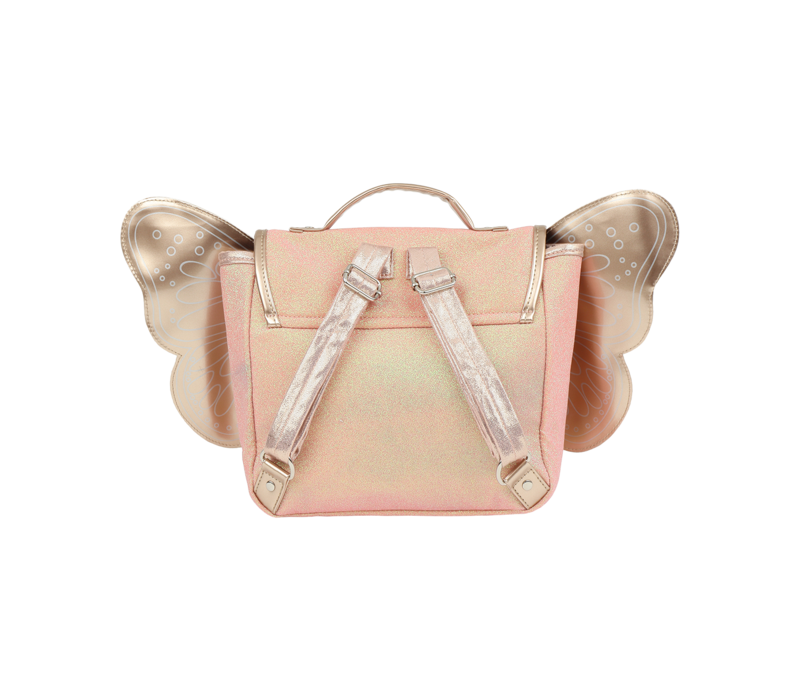 Caramel & Cie Sac Papillon Paillette Corail