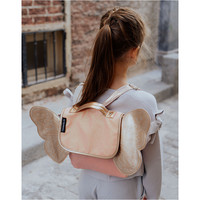 Caramel & Cie Sac Papillon Paillette Corail