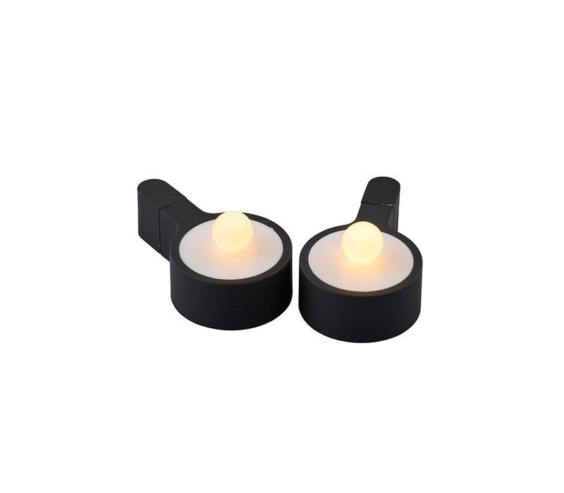 Sirius Amalia Candlestick 2 pieces H1.8 cm black